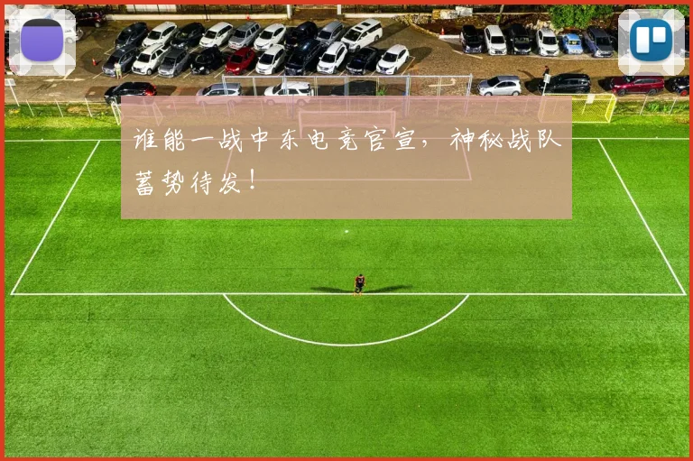 谁能一战中东电竞官宣,神秘战队蓄势待发!